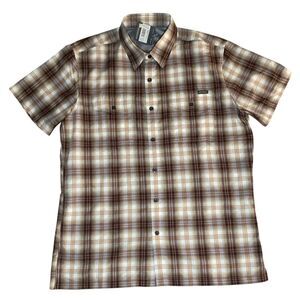 NWT Eddie Bauer Mountain Short-Sleeve Button Up | Large | Hiking Outdoors